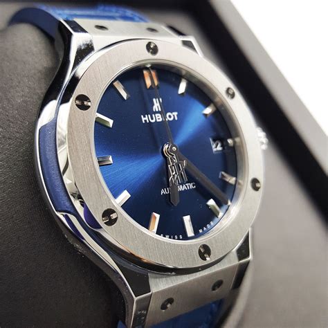 hublot classic fusion blue watch